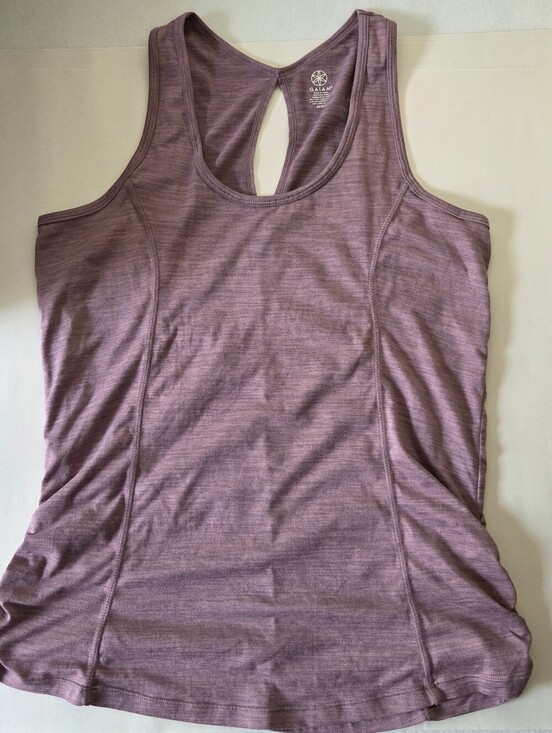 GAIAM Tops - GAIAM Mauve Heather Racerback Tank Top Medium